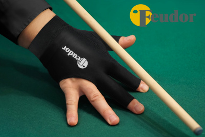 Перчатка-бильярдная Feudor Pro black Right XL
