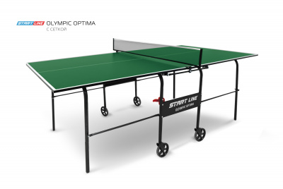 Стол теннисный Olympic Optima Зелёный с сеткой